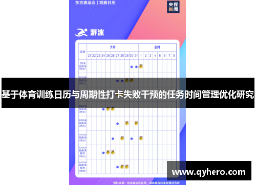 基于体育训练日历与周期性打卡失败干预的任务时间管理优化研究